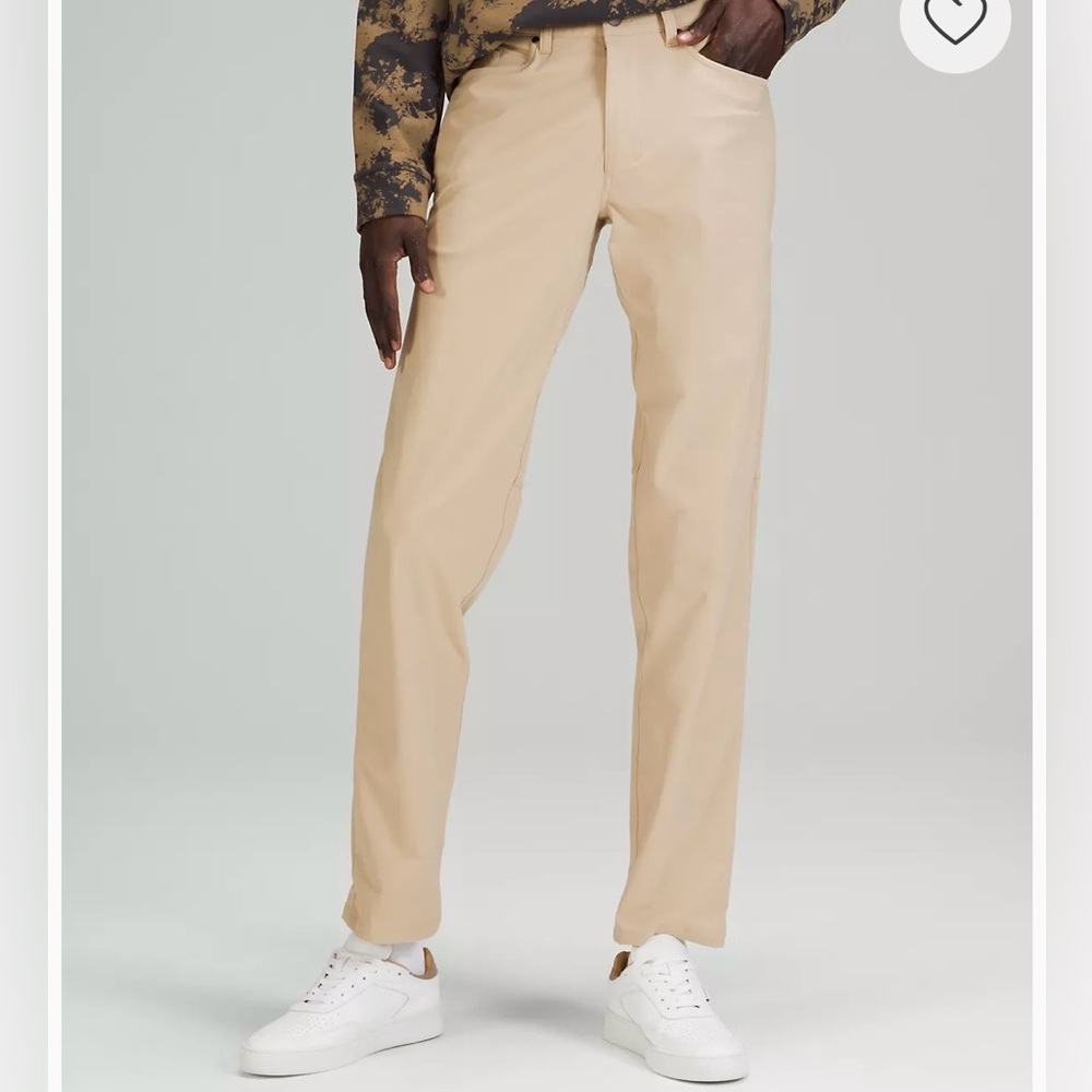 Mens Lululemon ABC Classic Fit 5 Pocket in Size 36 Khaki